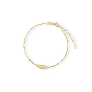 W.KRUK Bransoleta srebrna pozłacana