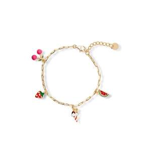 W.KRUK Bransoleta srebrna pozłacana