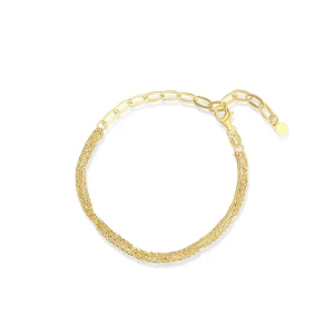 W.KRUK - Bransoletka srebrna pozłacana