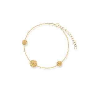 W.KRUK Bransoleta srebrna pozłacana