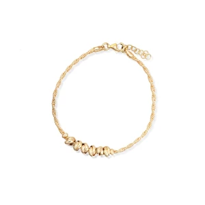 W.KRUK Bransoleta srebrna pozłacana