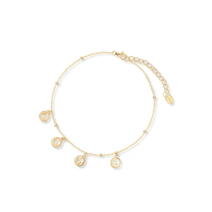 W.KRUK Bransoletka srebrna pozłacana