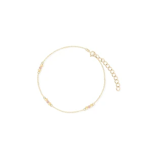 W.KRUK Bransoletka srebrna pozłacana z opalami