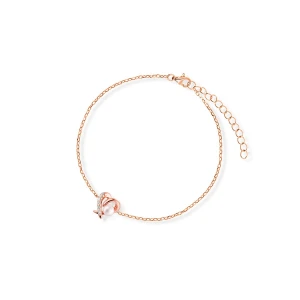 W.KRUK Bransoleta srebrna pozłacana z perłą