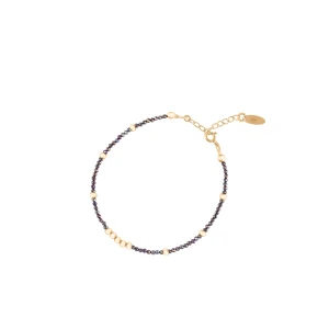 W.KRUK Bransoletka srebrna ze spinelami