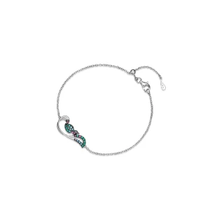 W.KRUK Bransoleta srebrna Preludium Paradise Birds