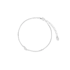 W.KRUK - Bransoletka srebrna skrzydło z cyrkoniami