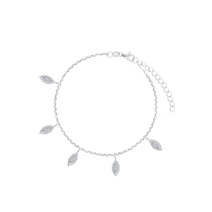 W.KRUK - Bransoletka srebrna z cyrkoniami