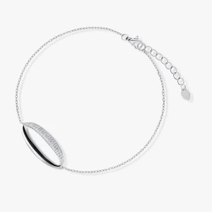 W.KRUK - Bransoletka srebrna z cyrkoniami