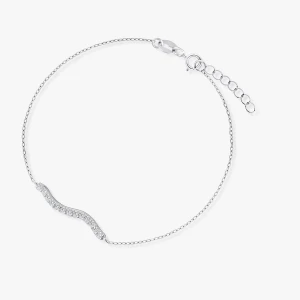 W.KRUK - Bransoletka srebrna z cyrkoniami