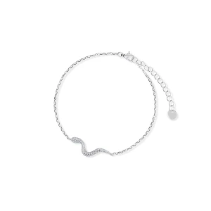 W.KRUK Bransoleta srebrna z cyrkoniami