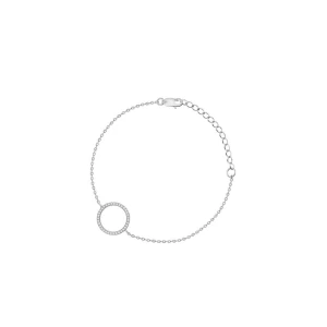 W.KRUK Bransoleta srebrna z cyrkoniami