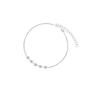 W.KRUK Bransoletka srebrna z cyrkoniami