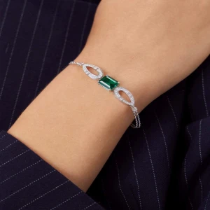 W.KRUK Bransoleta srebrna z cyrkoniami Ceremonials