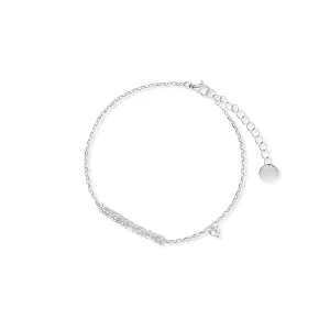 W.KRUK - Bransoletka srebrna z cyrkoniami Love Mama