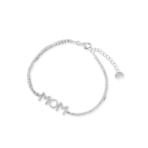 W.KRUK Bransoleta srebrna z cyrkoniami Mom