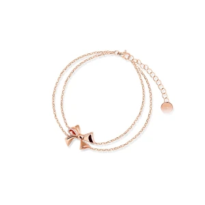 W.KRUK Bransoleta srebrna z kokardą