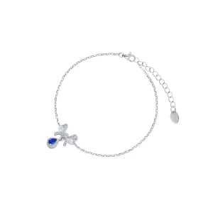 W.KRUK Bransoleta srebrna z kokardką