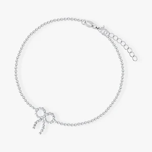 W.KRUK Bransoletka srebrna z kokardką