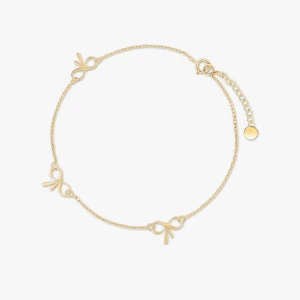 W.KRUK - Bransoletka srebrna z kokardkami