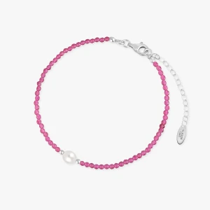 W.KRUK Bransoletka srebrna z perłą