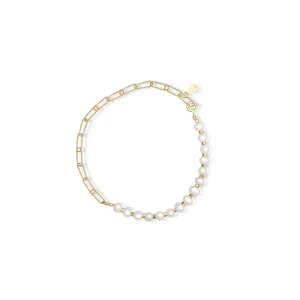 W.KRUK - Bransoletka srebrna z perłami