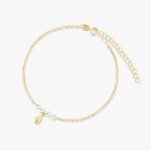 W.KRUK - Bransoletka srebrna z perłami