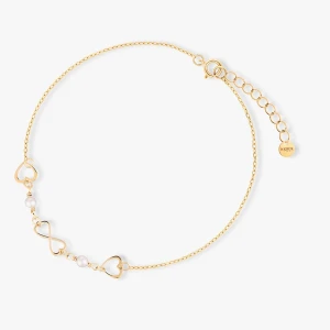 W.KRUK - Bransoletka srebrna z perłami