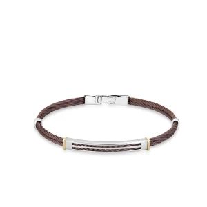 W.KRUK - Bransoletka stal i złoto