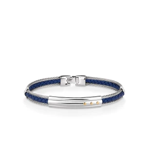 W.KRUK Bransoleta stal i złoto