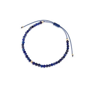 Zdjęcie produktu W.KRUK Bransoleta sznurkowa z lapisem lazuli