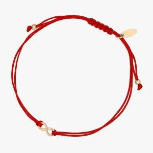 W.KRUK Bransoletka sznurkowa ze znakiem nieskończoności