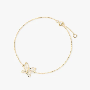 W.KRUK Bransoletka złota ażurowy motyl