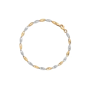 W.KRUK Bransoleta złota bicolor