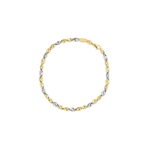 W.KRUK Bransoleta złota bicolor