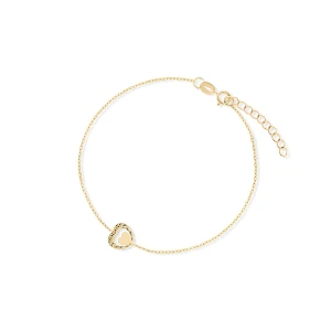 W.KRUK Bransoleta złota dwa serca