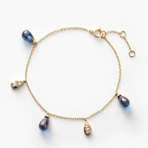 W.KRUK Bransoleta złota Kwiaty Nocy Bratki