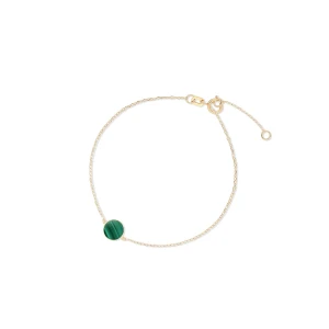 W.KRUK - Bransoletka złota Malachit