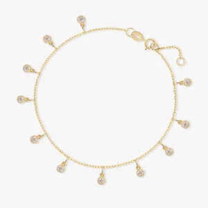 W.KRUK - Bransoletka złota na nogę