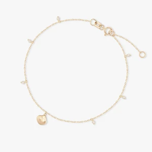 W.KRUK - Bransoletka złota na nogę Santorini