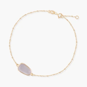 W.KRUK Bransoletka złota z chalcedonem Saint Tropez