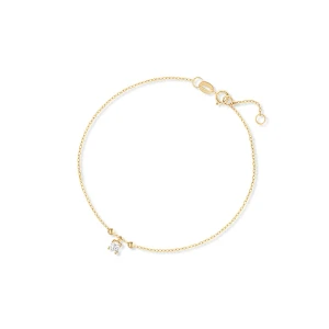 W.KRUK Bransoleta złota z cyrkonią