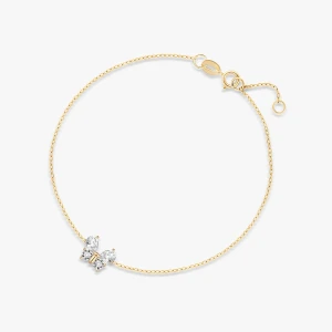 W.KRUK - Bransoletka złota z cyrkoniami