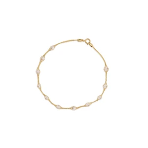 W.KRUK - Bransoletka złota z cyrkoniami