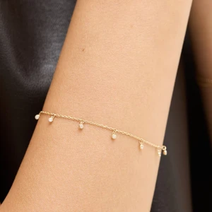 W.KRUK Bransoleta złota z cyrkoniami