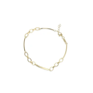 W.KRUK - Bransoletka złota z elementem pancerki