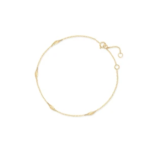 W.KRUK - Bransoletka złota z motywem liści