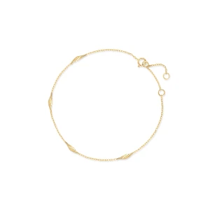 W.KRUK Bransoletka złota z motywem liści