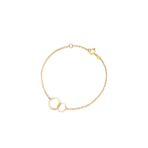 W.KRUK Bransoletka złota z motywem przeplatanych obręczy