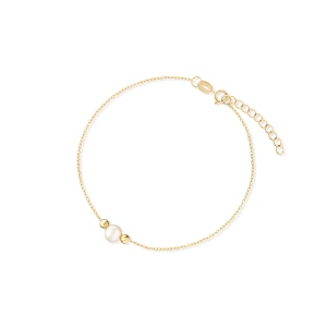 W.KRUK - Bransoletka złota z perłą